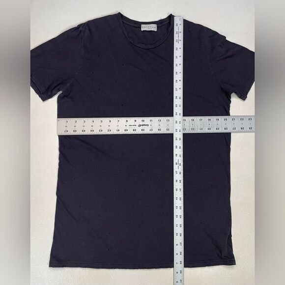 Drifter Distressed T-shirt Men Medium Navy Blue Short Sleeve - Picture 6 of 6